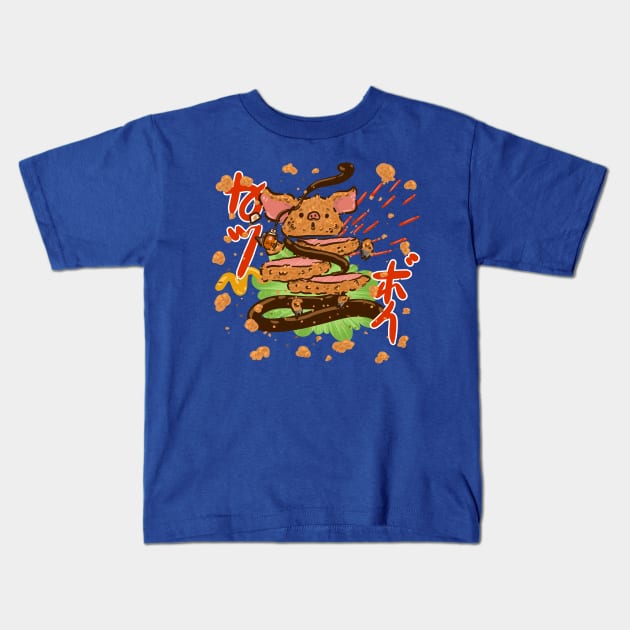 Katsu Boi Kids T-Shirt by Fluffymafi